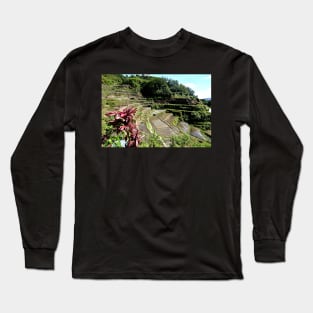 Rizières en terrasses Banaue, Philippines Long Sleeve T-Shirt